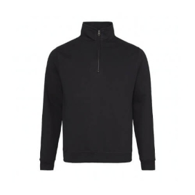 Sophomore 1/4 Zip Sweaters JH046. Kleuren Jet black