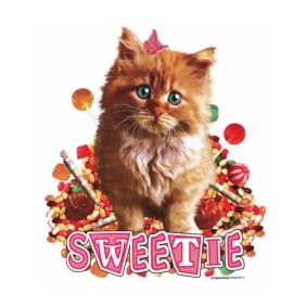 Sweetie print bedrukt op t-shirt.