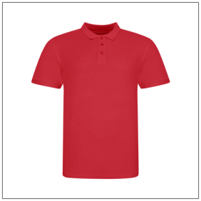 AWDis JP100 Polo – Comfort, Stijl &amp; Kwaliteit in één | BBshirts.nl Kleuren Fire red
