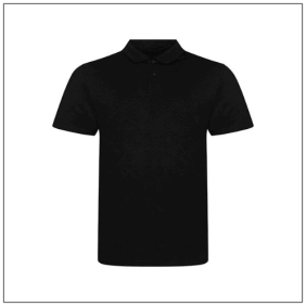 AWDis Tri-Blend Polo JP001 – De perfecte mix van comfort en stijl. Kleuren Solid black