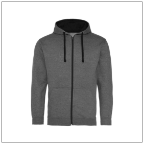 Varsity Zoodie JH053 Charcoal Jet black.