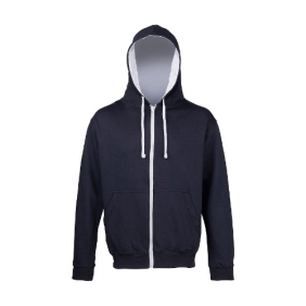 Varsity Zip Zoodies JH053 new-french-navy heather-grey