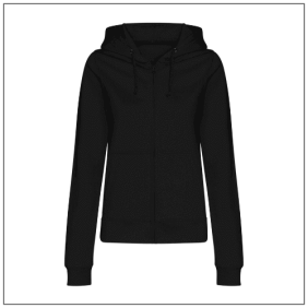 Womans College Zoodies JH050F. Kleuren Deep black