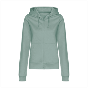 Womans College Zoodies JH050F. Kleuren Dusty green