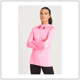 Women's Cool Cow Neck Top JC038- model voorkant
