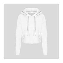 Womans Criopped Hoodie JH016 Arctic White