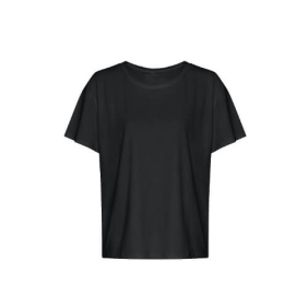 Woman's open back T JC013 - Jet black.