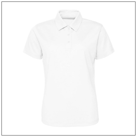 Woman’s Cool Polo – Dames poloshirt met sportieve pasvorm Kleuren Arctic white