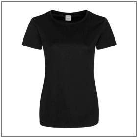 Woman's Cool Smooth T JC025 - Jet Black.