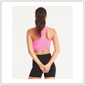 Women's Cool Sports Crop Top JC017 - model achterkant