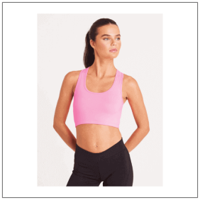 Women's Cool Sports Crop Top JC017 - model voorkant