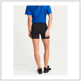 Woman's Cool Training Short JC088 front - model achterkant