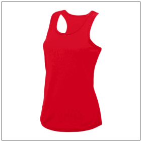 Woman's Cool Vest JC015 - Fire Red.