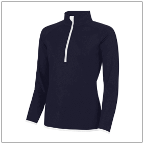 girlie cool zip sweat JC036 french navy-white