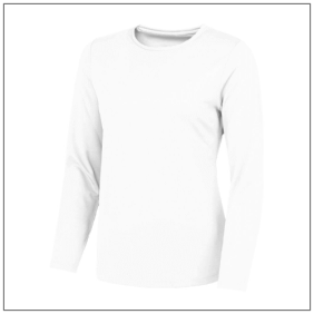 Women's Long sleeve Cool T JC012 Arctic white
