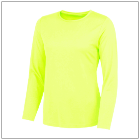 Women's Long Sleeve Cool T Electric yellow JC012