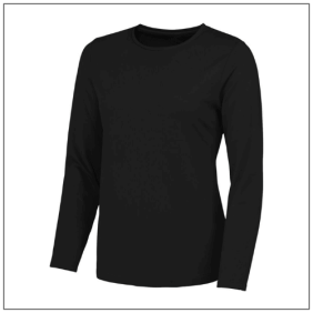 Women's Longsleeve Cool t JC012 Jet Black
