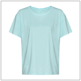 Woman’s Open Back T – Dames sportshirt met open rug Kleuren Mint