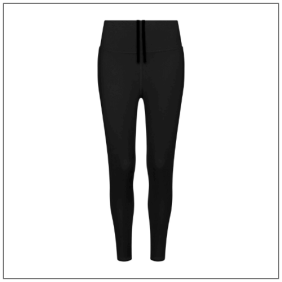Women’s Recycled Tech Leggings – Sportleggings met perfecte fit Kleuren Jet black