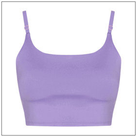 Womens Recycled Tech Sports Bra JC217 - Digital Lavender.