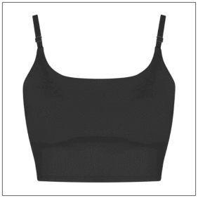Womens Recycled Tech Sports Bra JC217 - Jet black