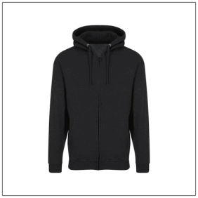 Hoodie met rits JH050 - Black Smoke.