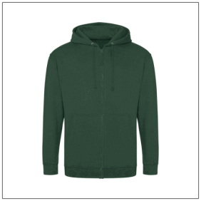Bottlegreen unisex zoodie van bbshirts.