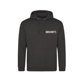 Zwarte hoodie bedrukt met naam - BBshirts.nl