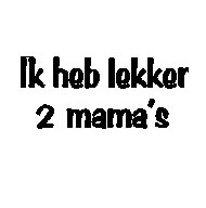 Ik heb lekker 2 mama's baby t-shirt