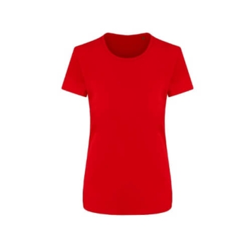 Ambaro Recycled Womens T EA004F Fire red.