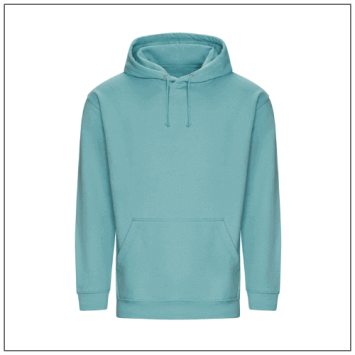 College hoodie JH001 Seafoam met capuchon en kangoeroezak – uniseks model, perfect voor personalisatie en dagelijks ge