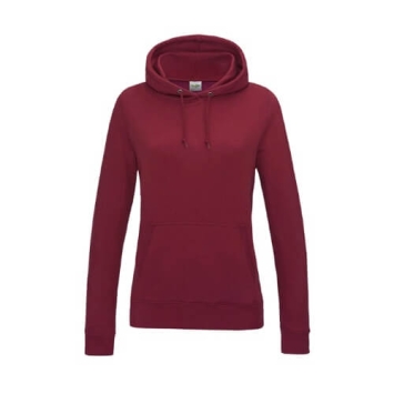 Girlie College hoodie Red-hot-chilli