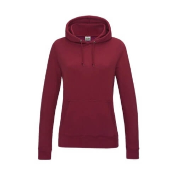 Girlie College hoodie Red-hot-chilli