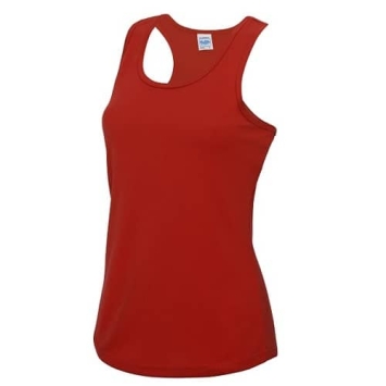 awdis Dri-Fit dames singlet Fire Red.