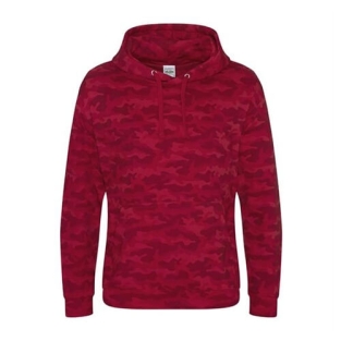 Camo hoodie red JH014