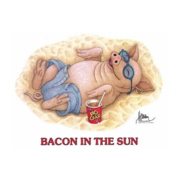 Bacon in the Sun t-shirt.