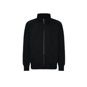 Campus Full Zip Sweater JH147 Deep Black.