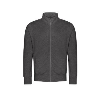 Campus Full Zip Sweater JH147 Charcoal