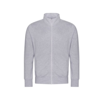 Campus Full Zip Sweater JH147 Heather grey.