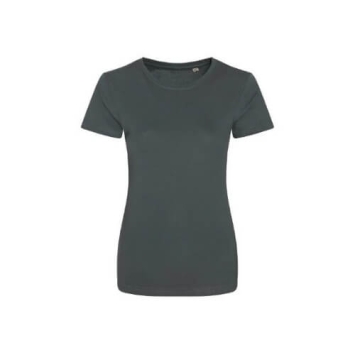 Cascades Organic Womens Tee EA001F Charcoal.