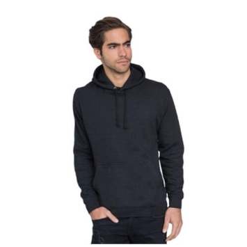 College Hoodie JH001 Black Smoke