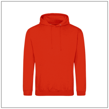 College hoodie JH001 Burnt Orange – uniseks hoodie