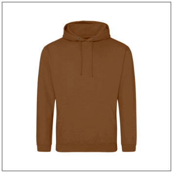 Uniseks College Hoodie Caramel Toffee van BBshirts.nl