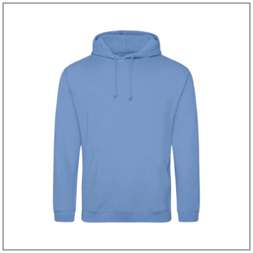 College Hoodie JH001 Cornflower Blue - BBshirts.nl