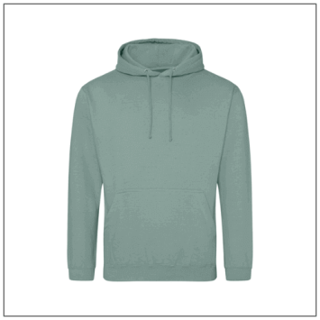 Uniseks College Hoodie JH001 Dusty Green - BBshirts.nl