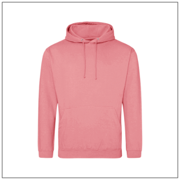 Uniseks College Hoodie JH001 Dusty Rose - BBshirts.nl