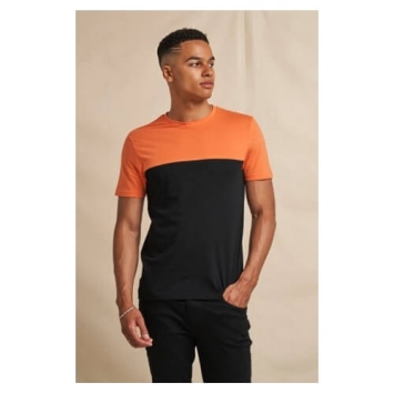 Colour block T JT110 - Black mango tango - model