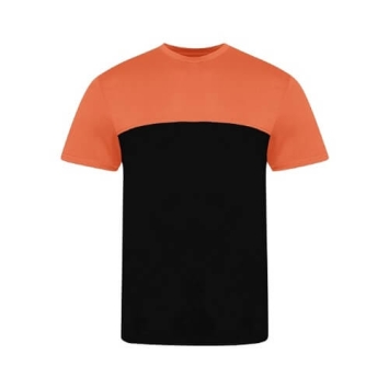 Colour block T JT110 - Black mango tango