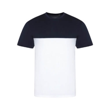 Colour block T JT110 - White navy