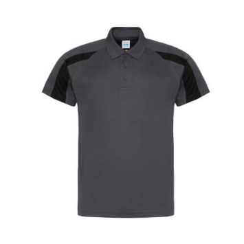 Contrst Cool Polo JC043 - Charcoal - Jet Black